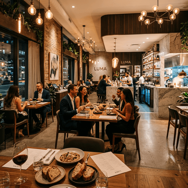 Premium modern restaurant interior